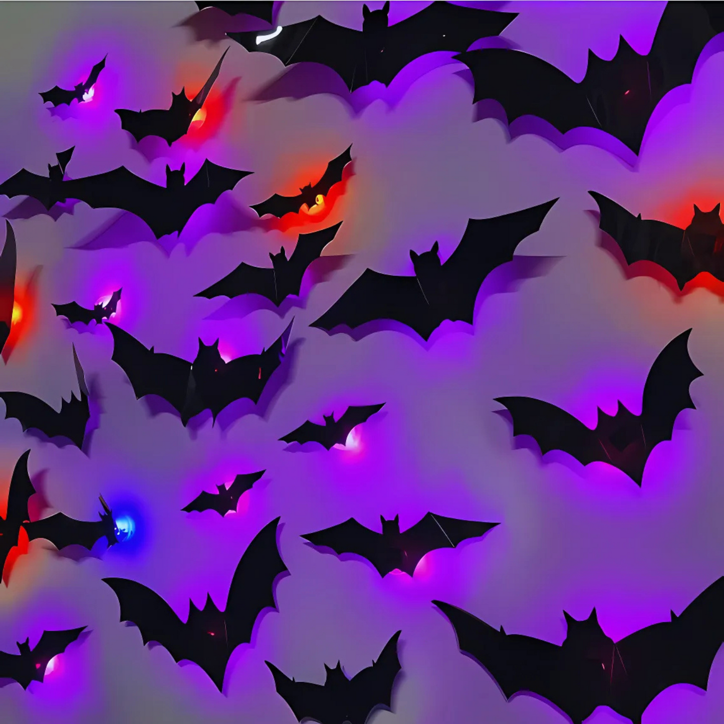 3D LED Bats Halloween Decor