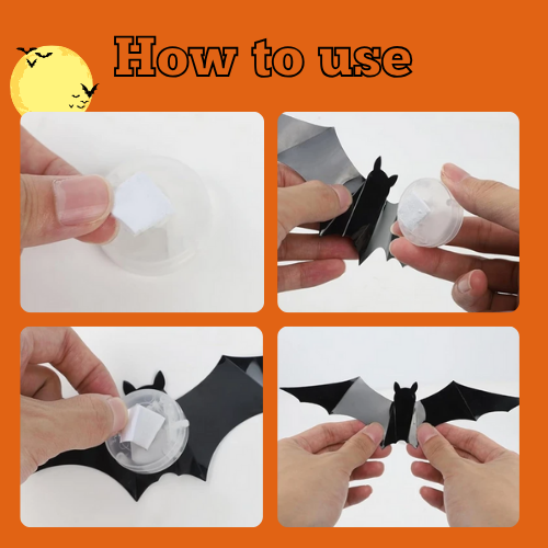 3D LED Bats Halloween Decor