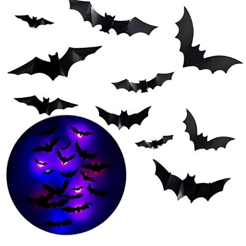3D LED Bats Halloween Decor